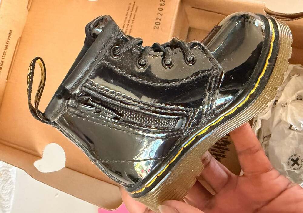 Dr. Martens 1460 I Patent Lamper Black Toddler Boots Size US 4